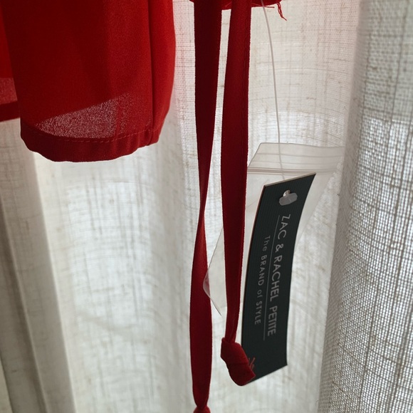 Zac & Rachel Vibrant Red Blouse - Picture 5 of 5